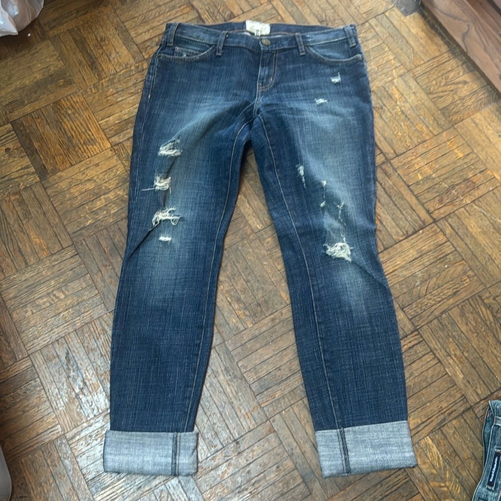 Current Elliott Ripped Jeans Size 27